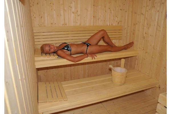 La sauna del centro benessere